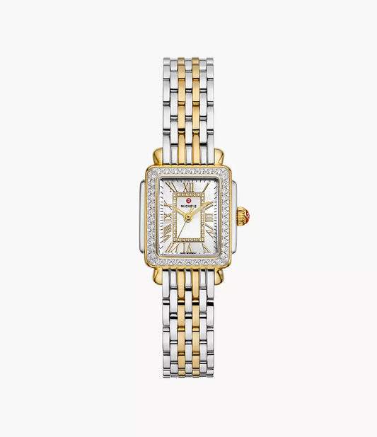 Diamond Two-Tone Gold and silver-colored Watch against a white background