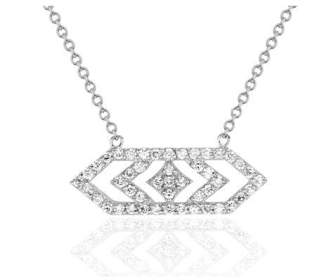 Gianna Medium Chevron Diamond Pendant