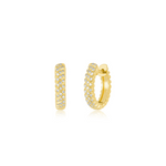 14K Yellow Gold Diamond Twist Wrap Earrings