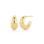 Yellow Gold 14K Jumbo Dome Hoop Earrings