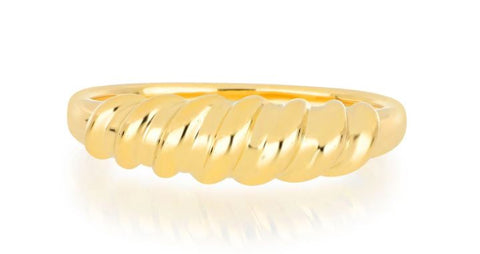 14K Yellow Gold Jumbo Twist Fashion Ring