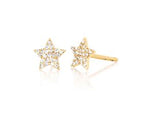 EF Collection diamond star stud Earrings