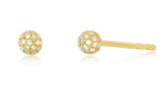EF Collection singgle diamond disco ball stud Earrings