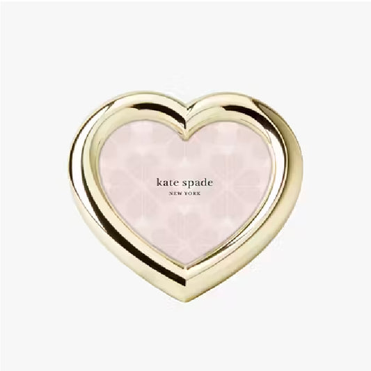kate spade yellow gold heart-shaped picture frame