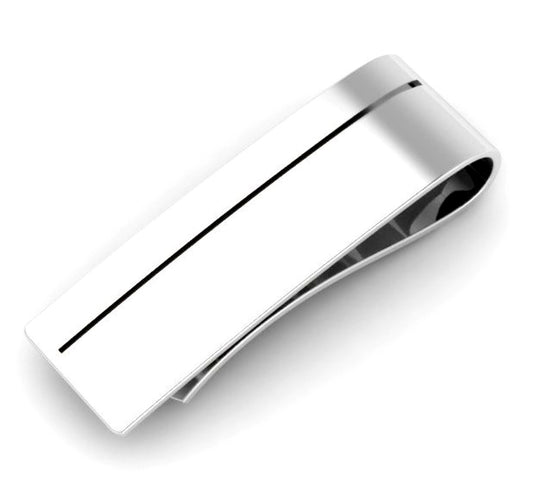 Enamel Sterling Silver Money Clip against a white background