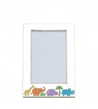 4x6 Jungle Parade Silver Plate Picture Frame