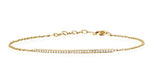 Diamond Bar Chain Bracelet in 14K Yellow Gold EF Collection